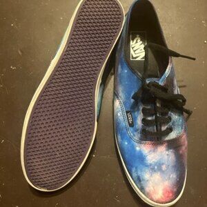 Vans Galaxy Print Sneakers Shoes - Preowned - Size 8.5 Men 10 Women